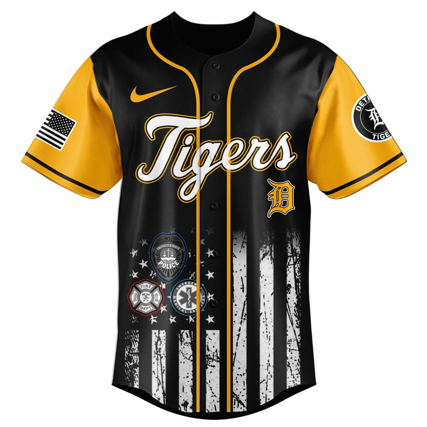 . Detroit Tigers MLB x First Responders Night Jersey Limited Edition