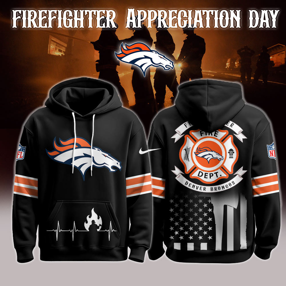 Denver Broncos x Firefighter Appreciation Night Game Hoodie