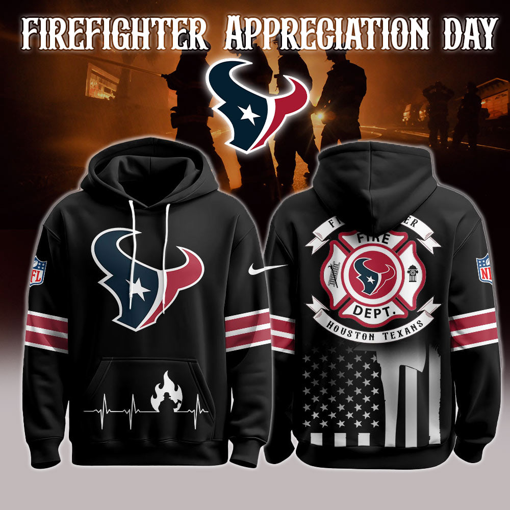 Houston Texans x Firefighter Appreciation Night Game Hoodie