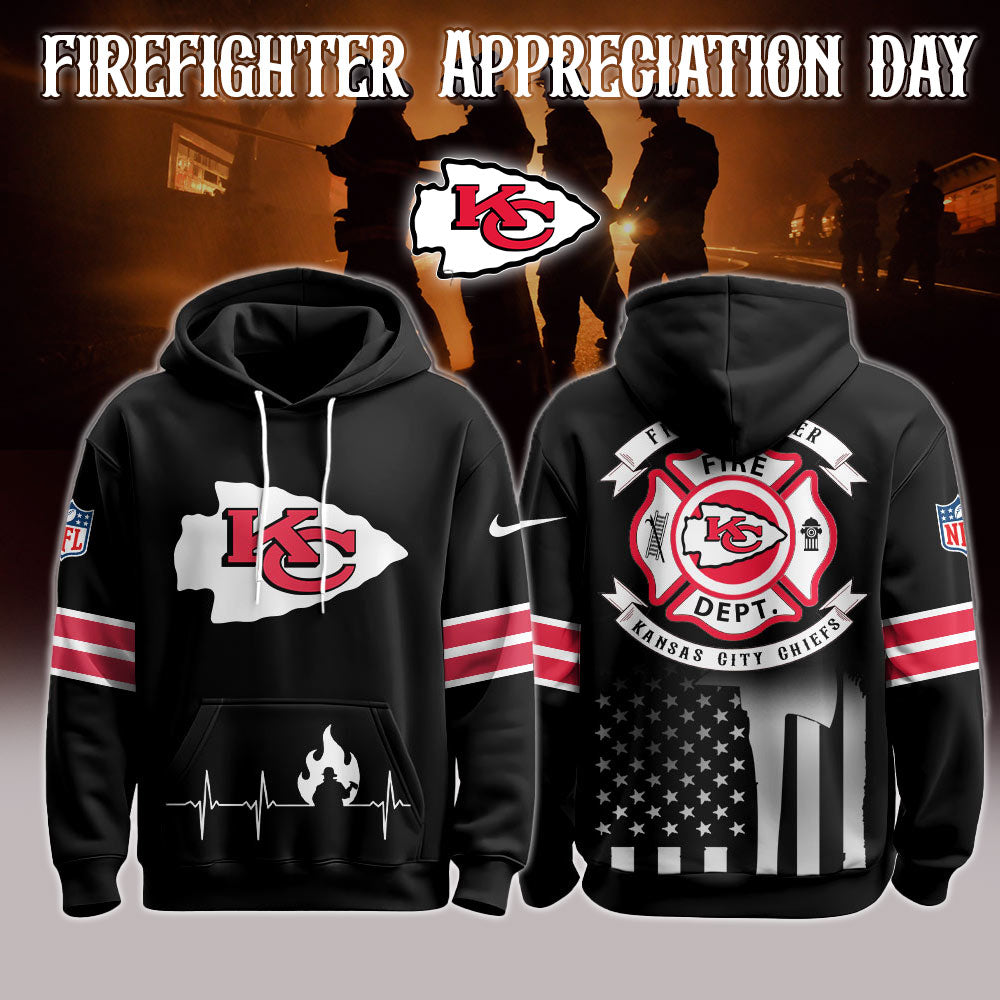 Kansas City Chiefs x Firefighter Appreciation Night Game Hoodie