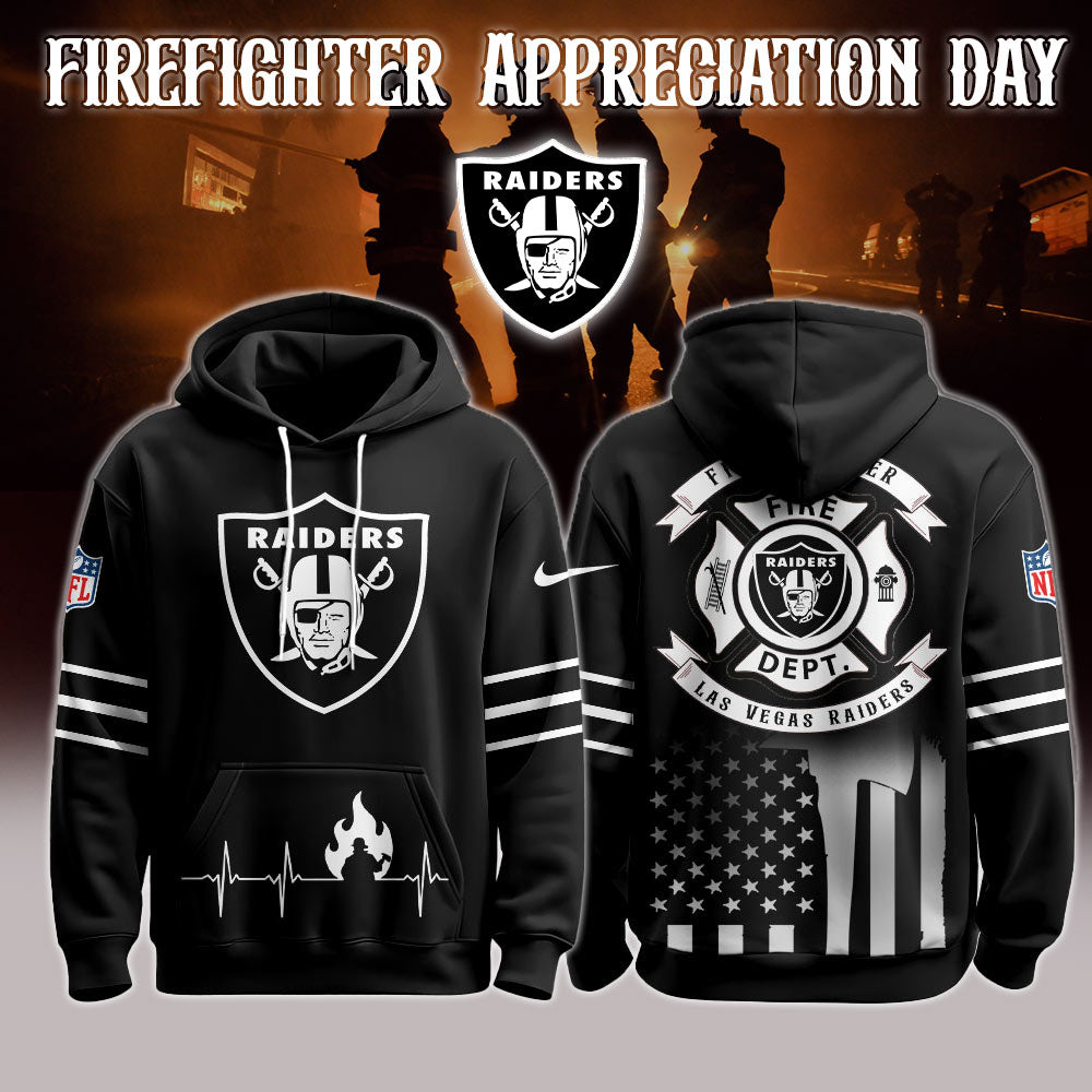 Las Vegas Raiders x Firefighter Appreciation Night Game Hoodie
