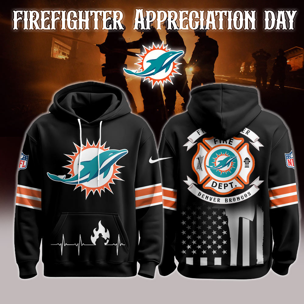 Miami Dolphins x Firefighter Appreciation Night Game Hoodie