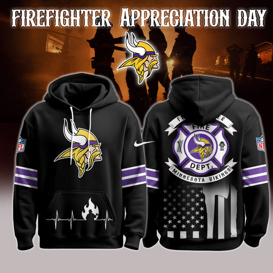 Minnesota Vikings x Firefighter Appreciation Night Game Hoodie