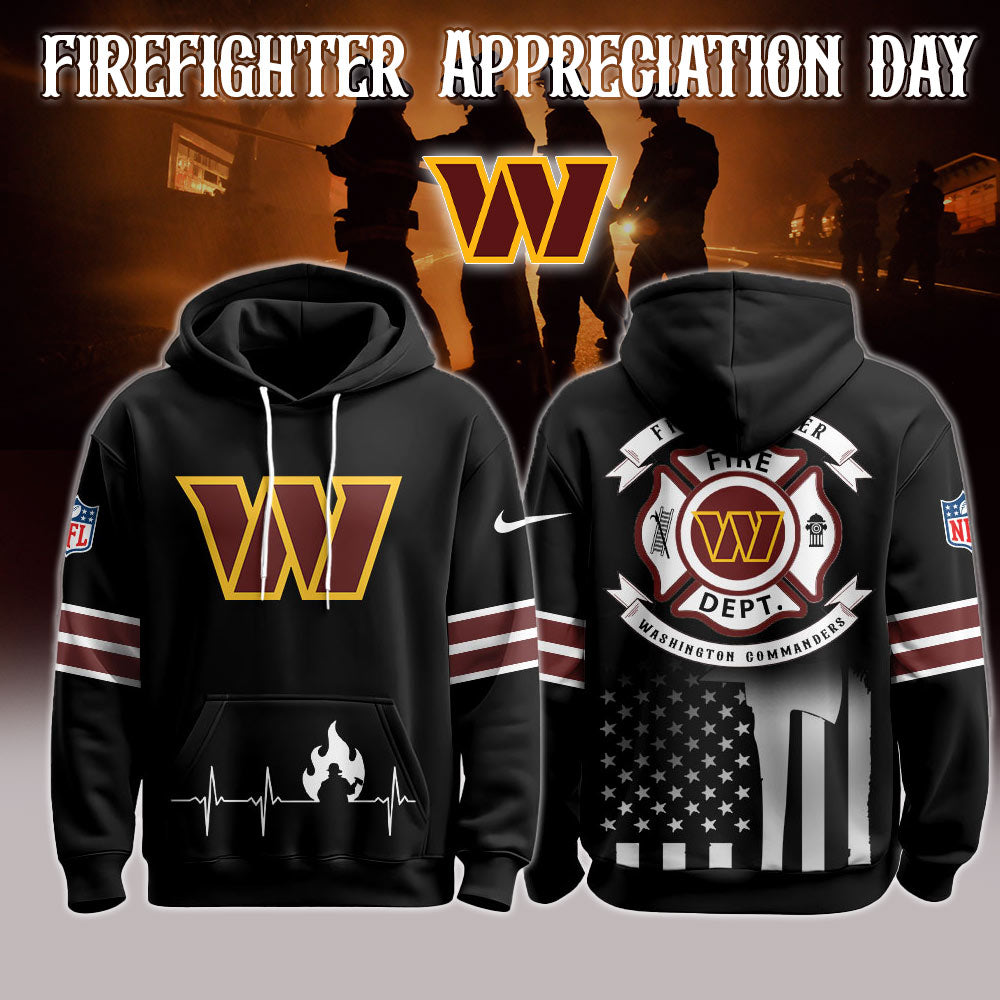 Washington Commanders x Firefighter Appreciation Night Game Hoodie