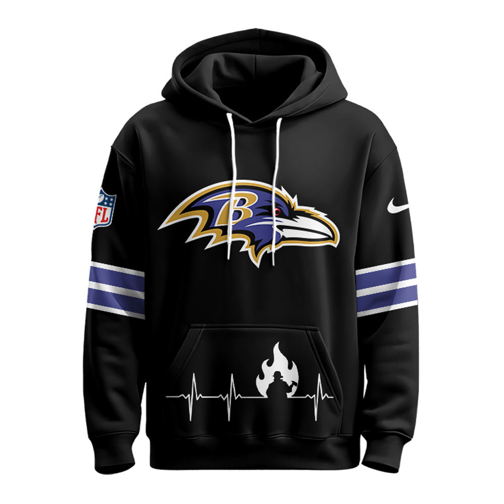 Baltimore Ravens x Firefighter Appreciation Night Game Hoodie