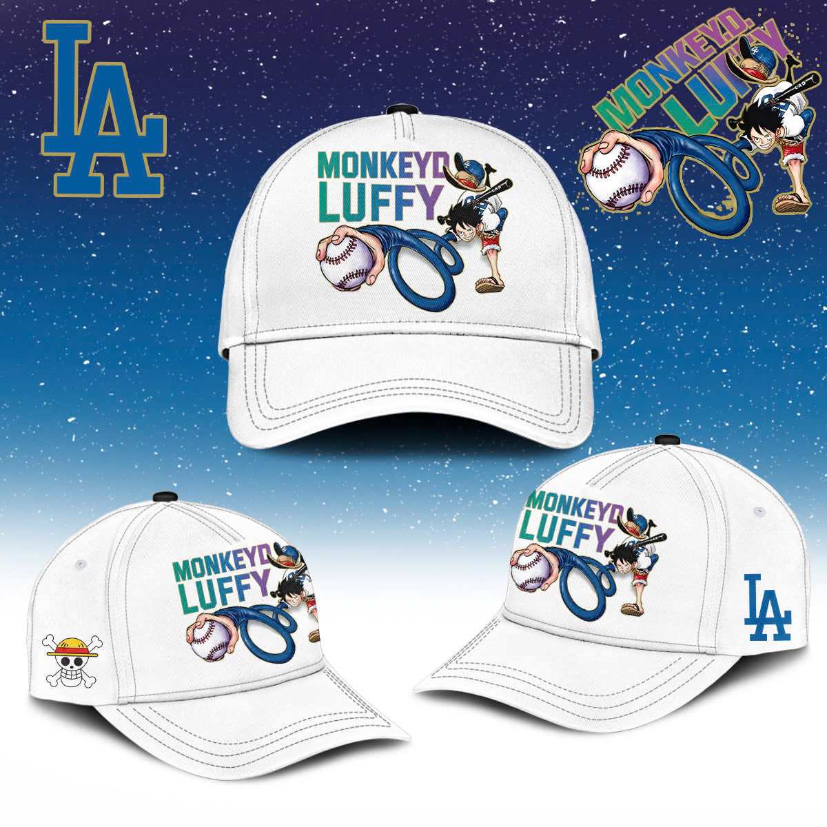 (Buy 1 get 1)_ONE PIECE Night with the Los Angeles tshirt