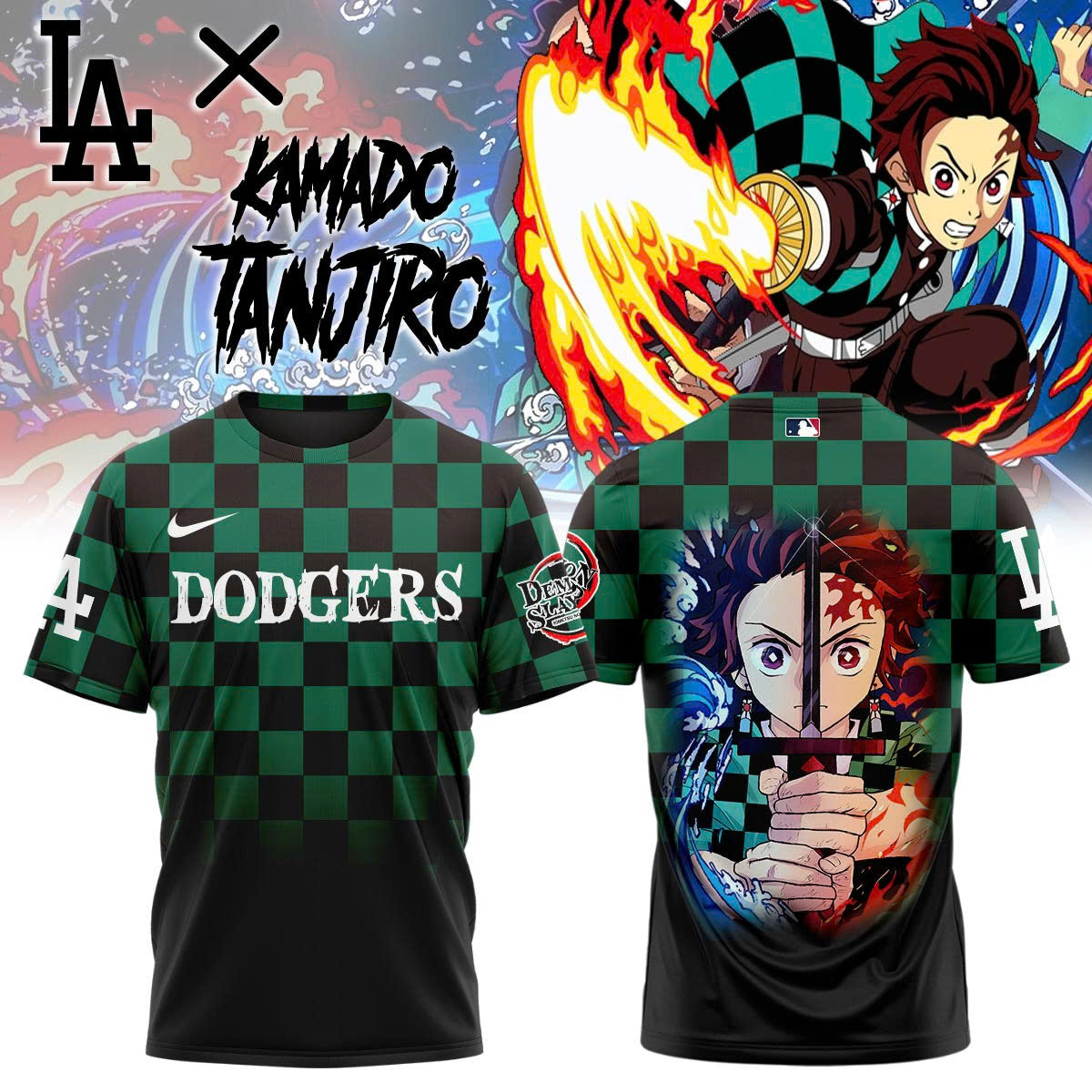LA vs Demon slayer Kamado Tanjiro T-Shirt
