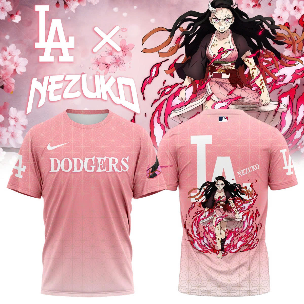LA vs Demon slayer Kamado Nezuko T-Shirt