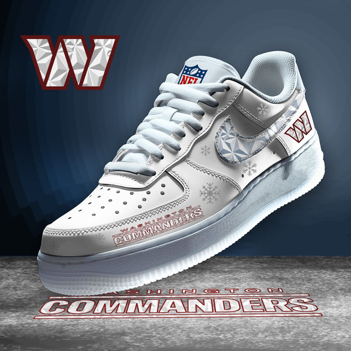 Washington Commanders | Personalized Air Force 1, NFL Personalized Limited Edition Shoes 2025 |32