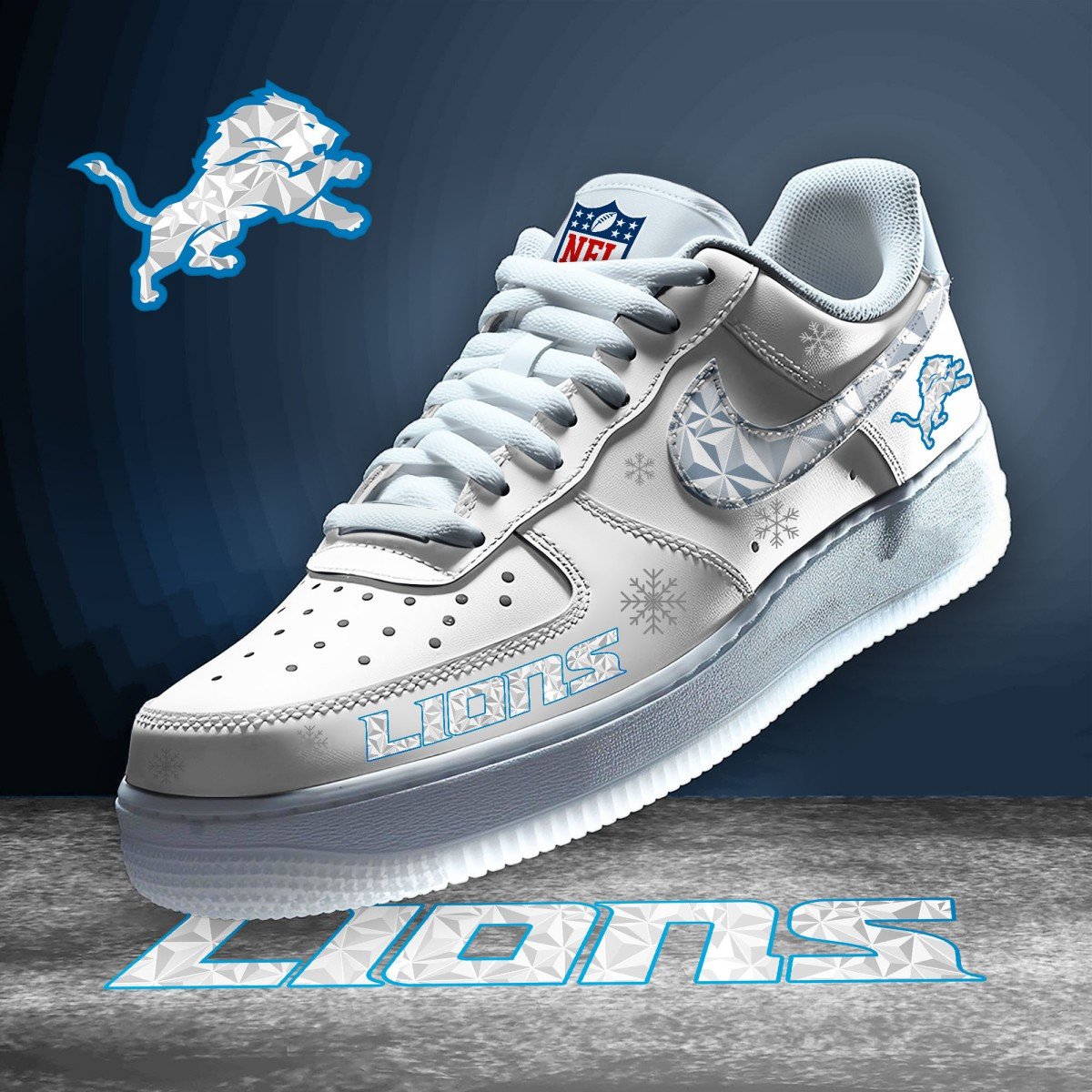 Detroit Lions | Personalized Air Force 1, NFL Personalized Limited Edition Shoes 2025 |11