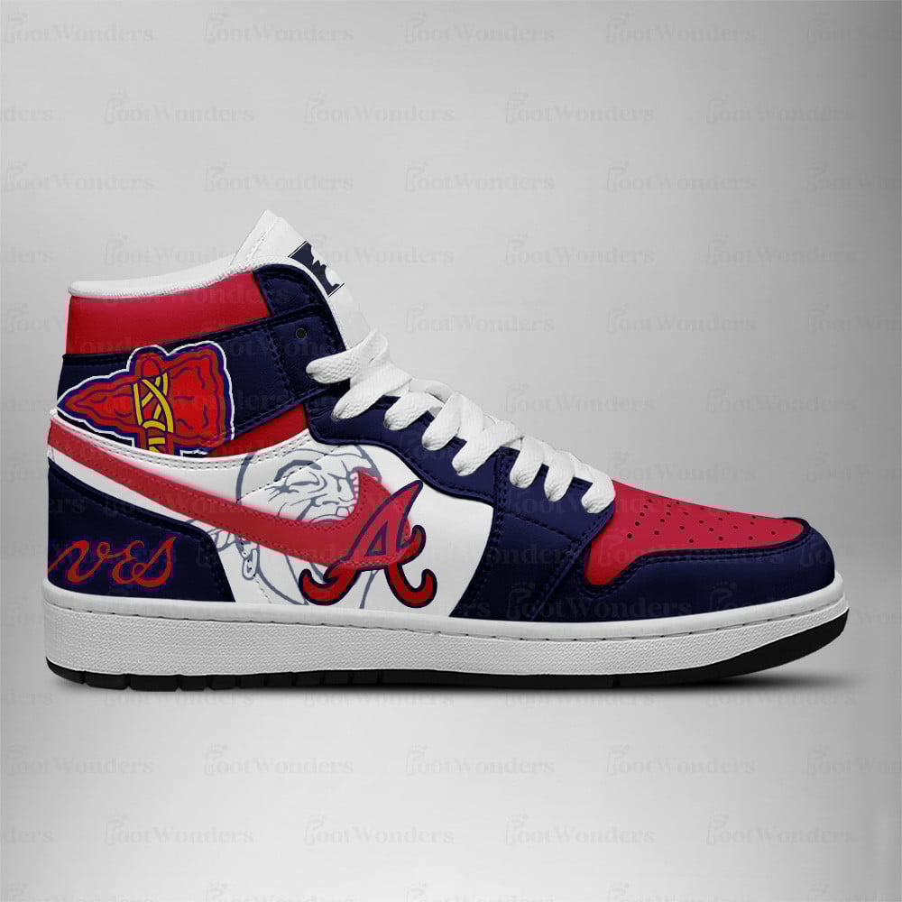 Atlanta braves High Top Air JD1 Sneaker