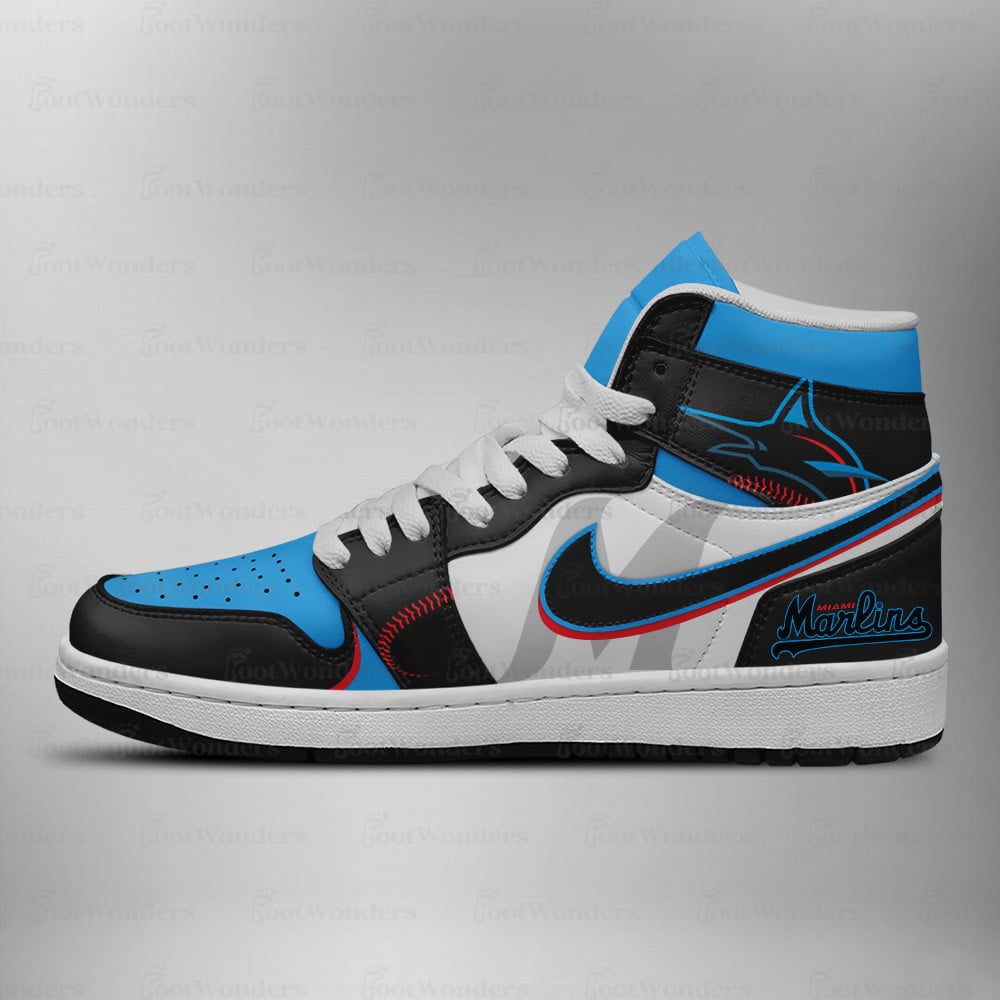 Miami Marlins High Top Air JD1 Sneaker