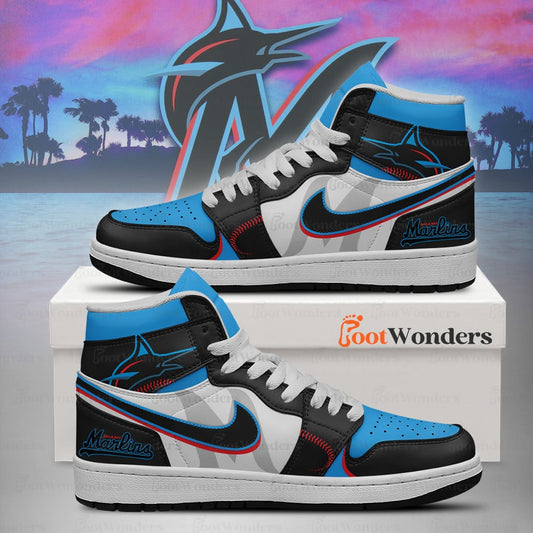 Miami Marlins High Top Air JD1 Sneaker