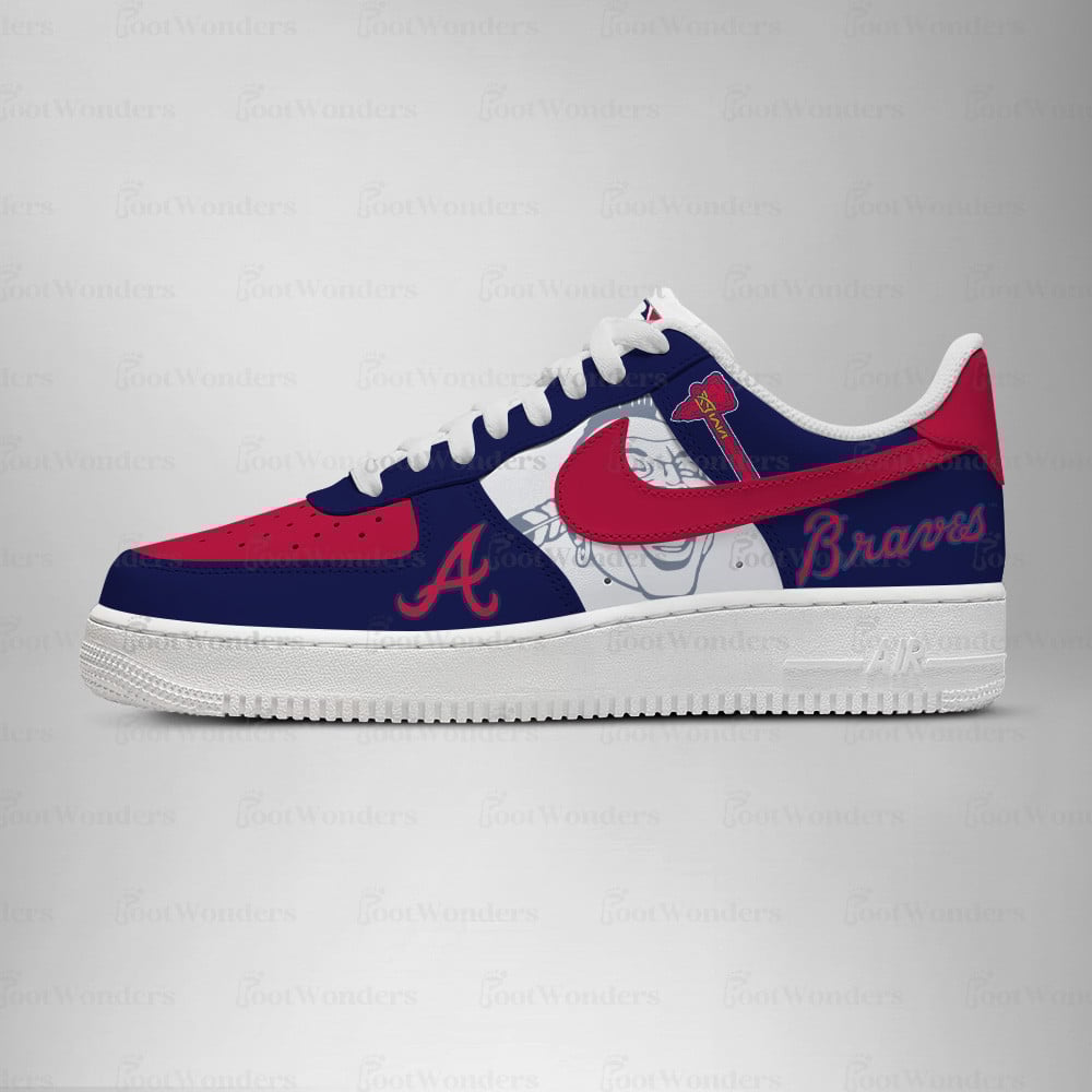Atlanta Braves Low Top Air AF1 Sneaker