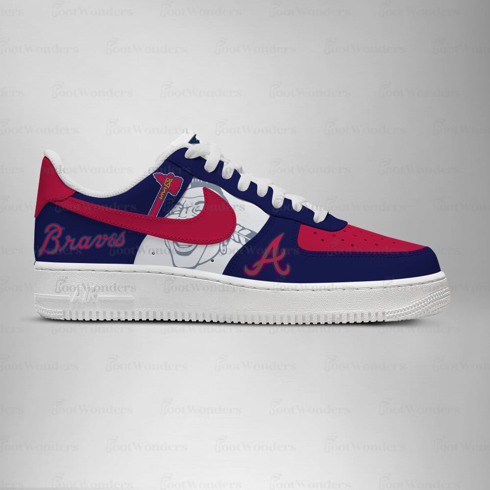 Atlanta Braves Low Top Air AF1 Sneaker