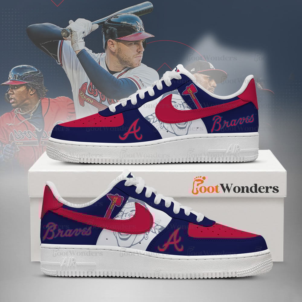 Atlanta Braves Low Top Air AF1 Sneaker