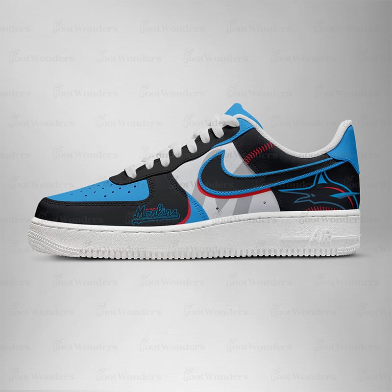 Miami Marlins Low Top Air AF1 Sneaker