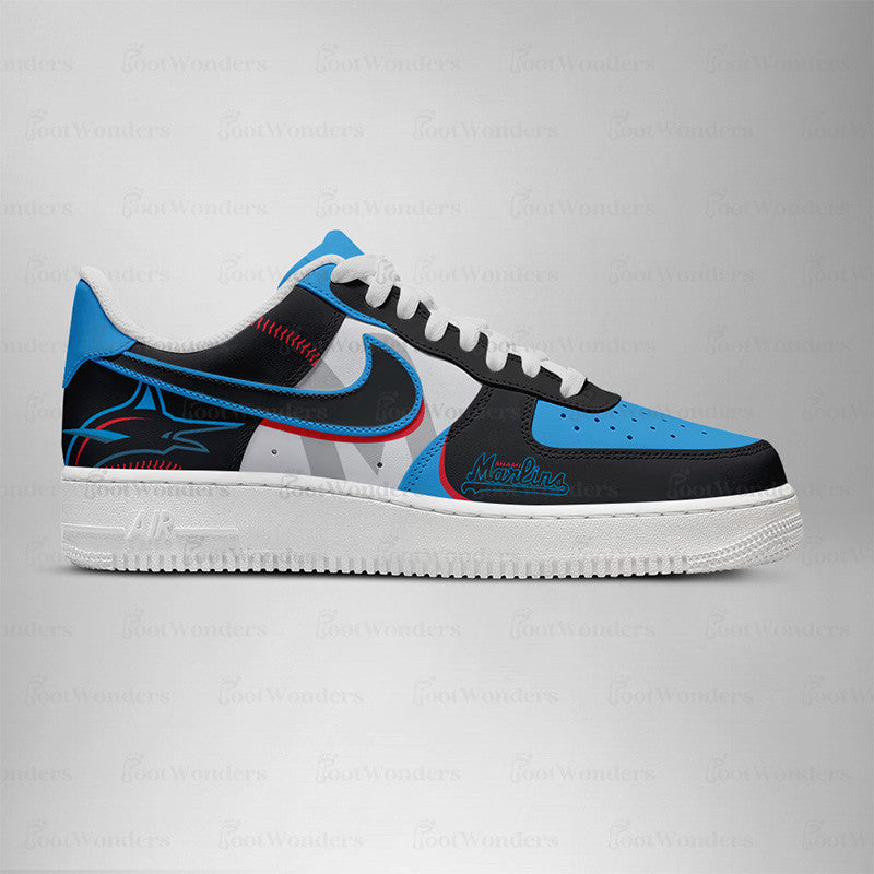 Miami Marlins Low Top Air AF1 Sneaker