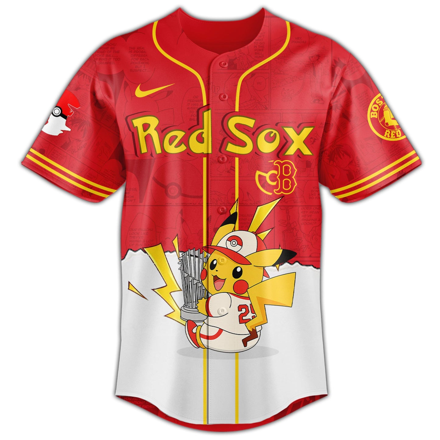 Boston Red Sox V2 × Pokémon GO Night 2025 Limited Edition Jersey