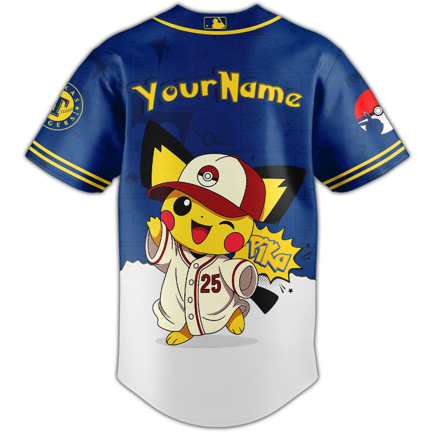 Texas Rangers V2 × Pokémon GO Night 2025 Limited Edition Jersey