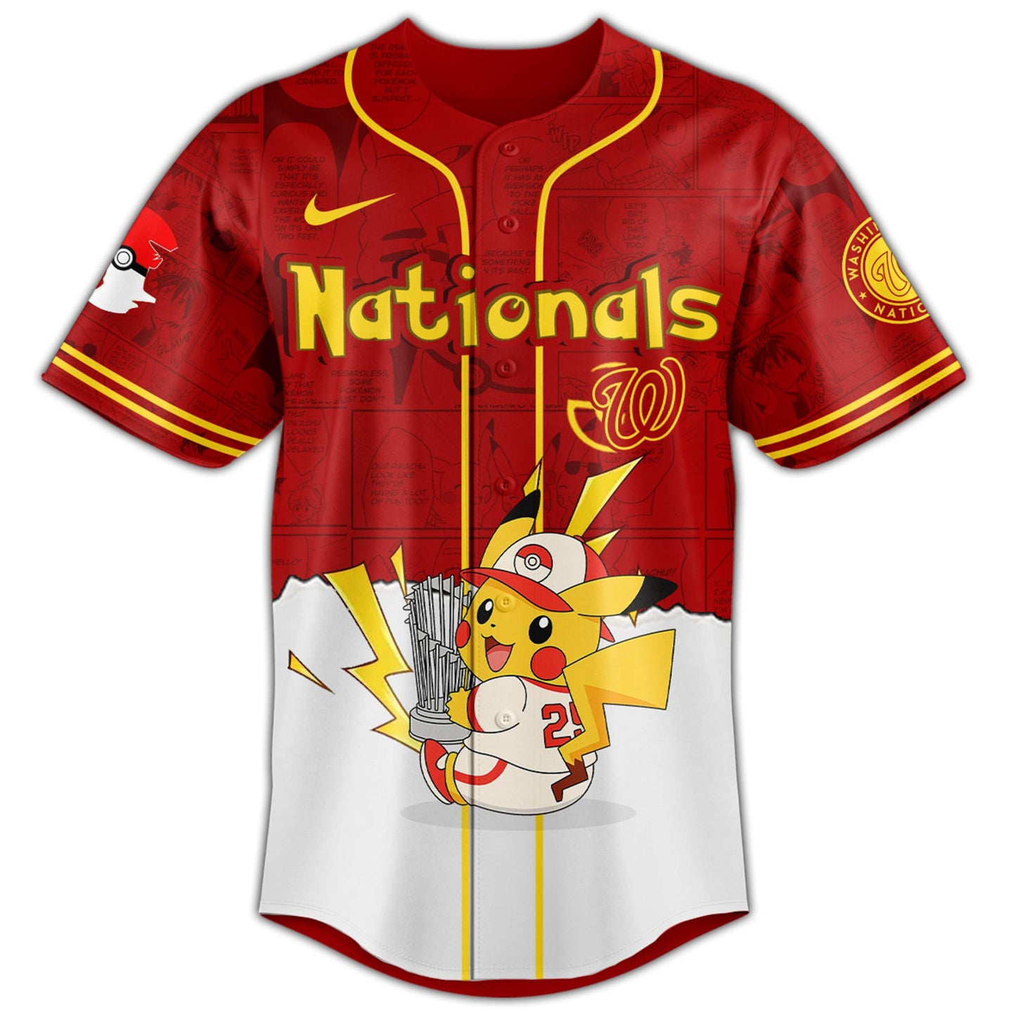 Washington Nationals V2 × Pokémon GO Night 2025 Limited Edition Jersey