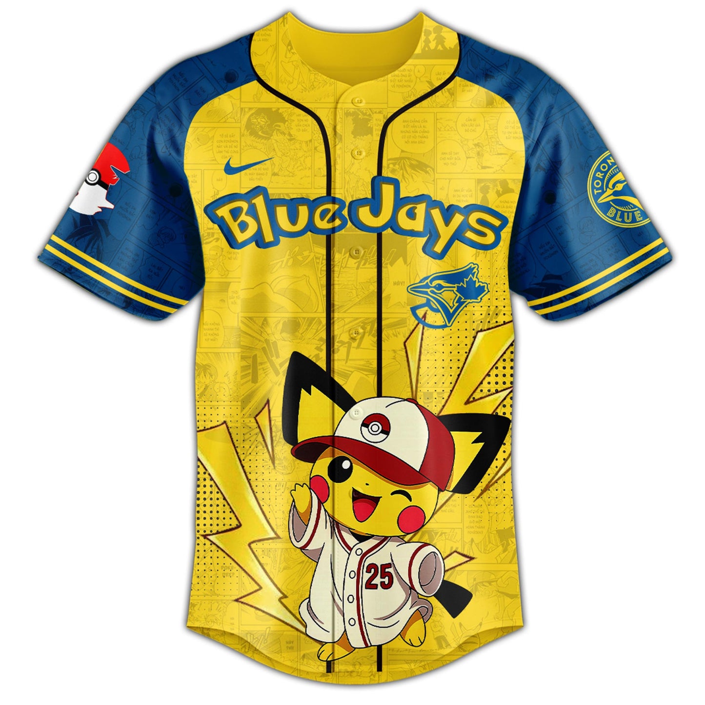 Toronto Blue Jays MLB × Pokémon GO Night 2025 Limited Edition Jersey