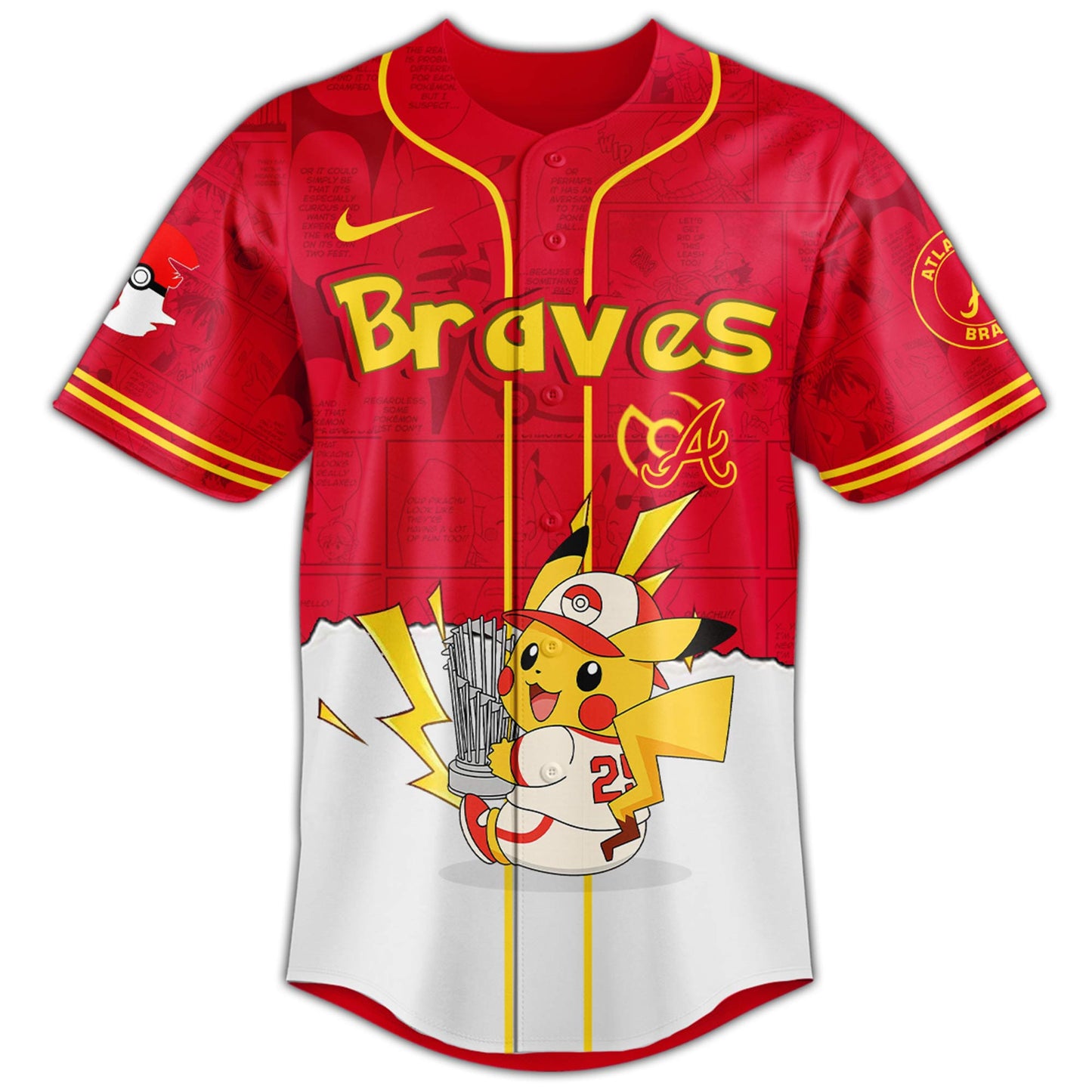 Atlanta Braves V2 × Pokémon GO Night 2025 Limited Edition Jersey