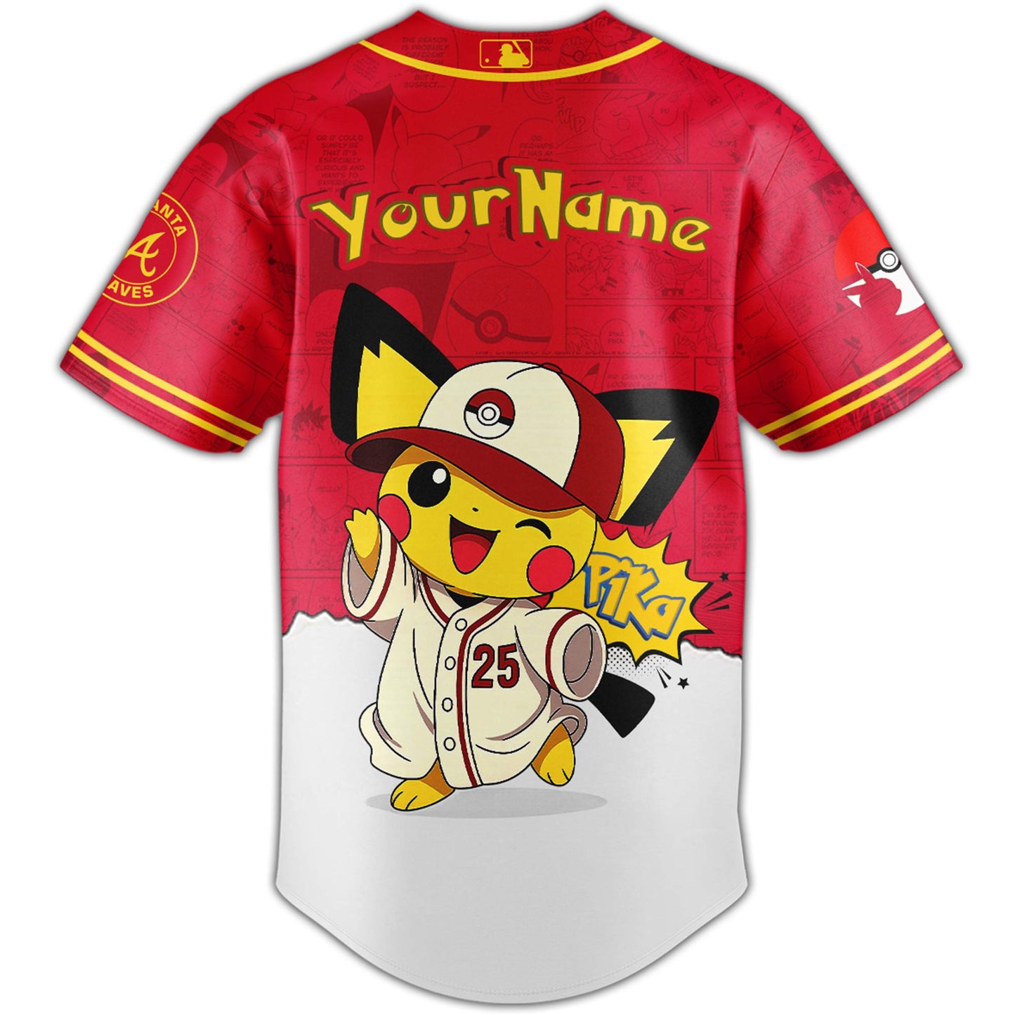 Atlanta Braves V2 × Pokémon GO Night 2025 Limited Edition Jersey