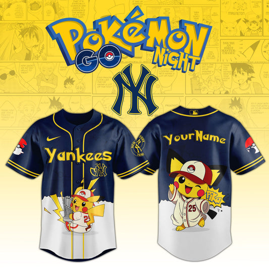 New York Yankees V2 × Pokémon GO Night 2025 Limited Edition Jersey