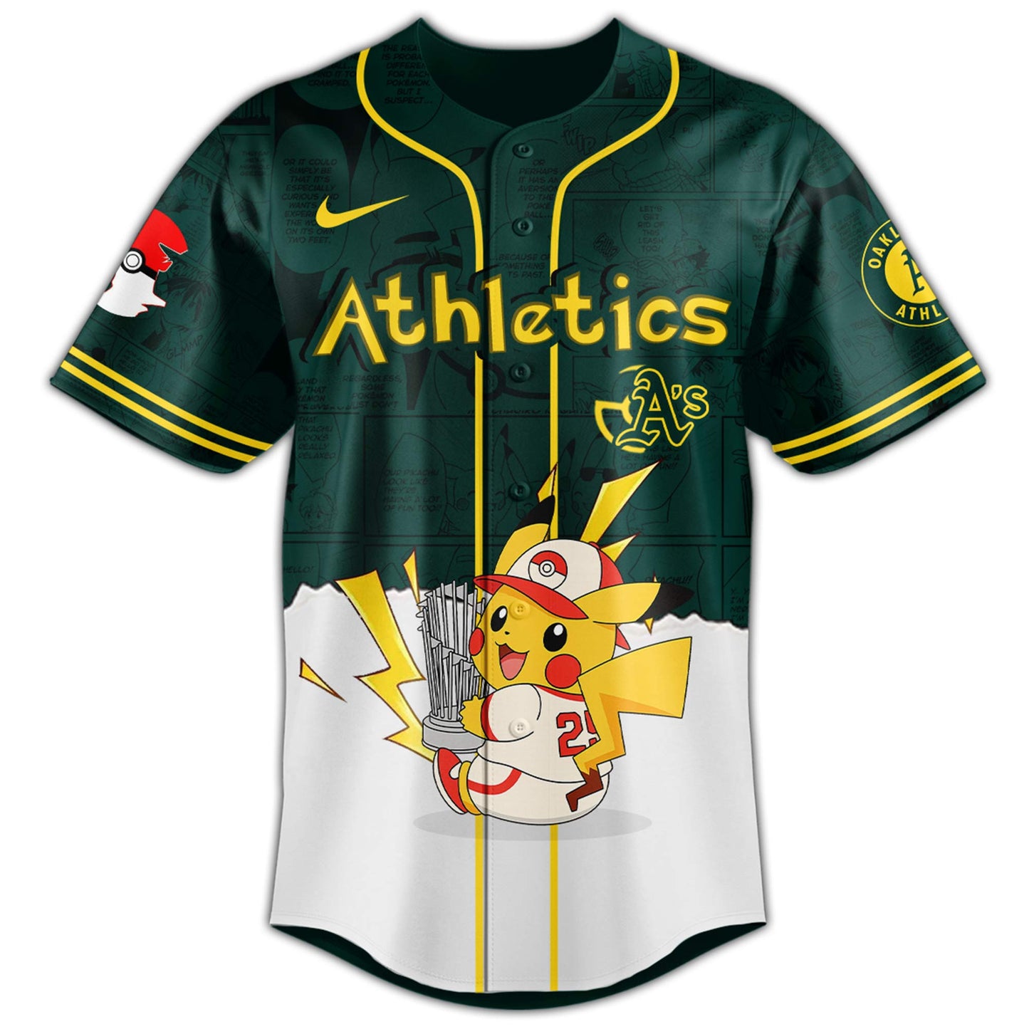 Oakland Athletics V2 × Pokémon GO Night 2025 Limited Edition Jersey