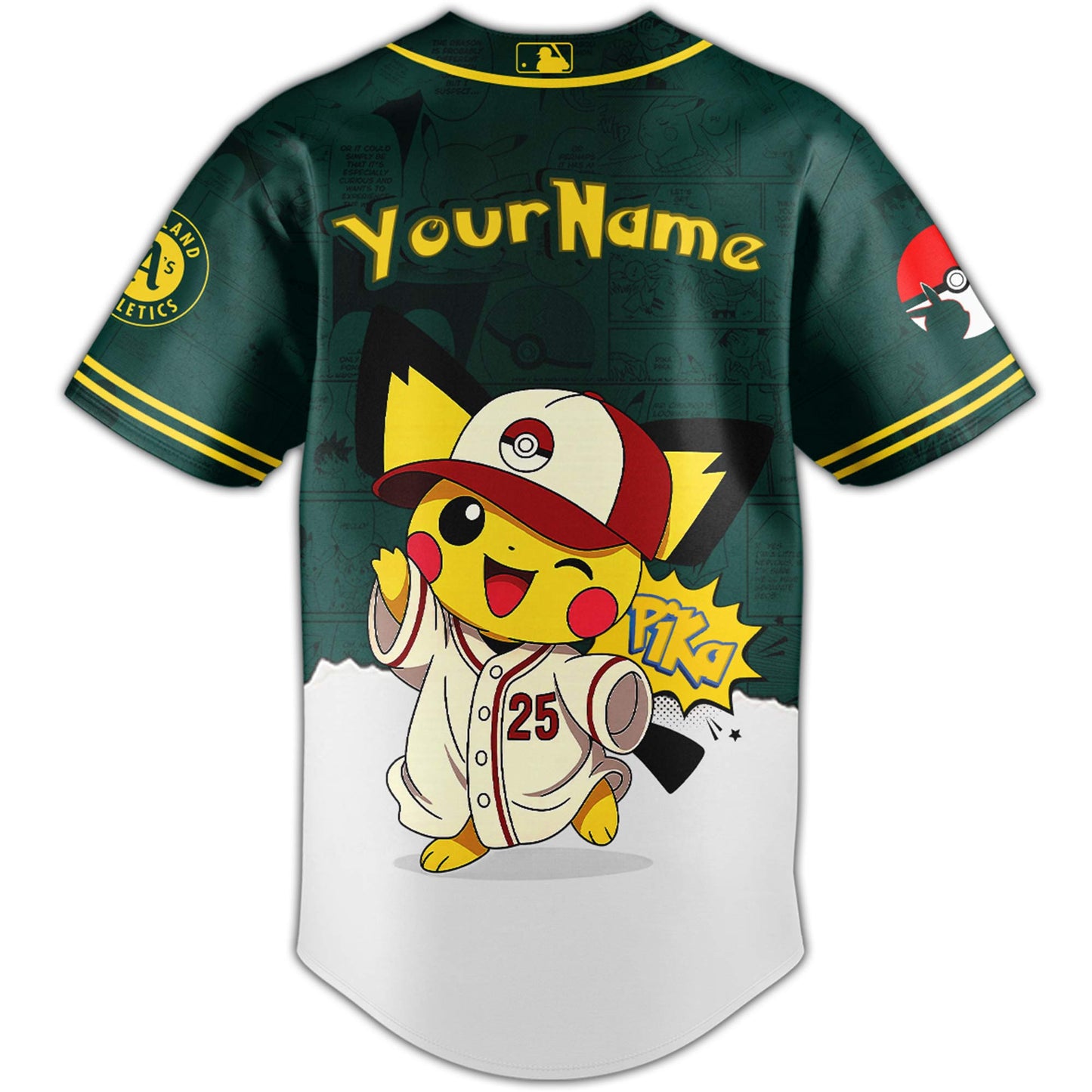 Oakland Athletics V2 × Pokémon GO Night 2025 Limited Edition Jersey
