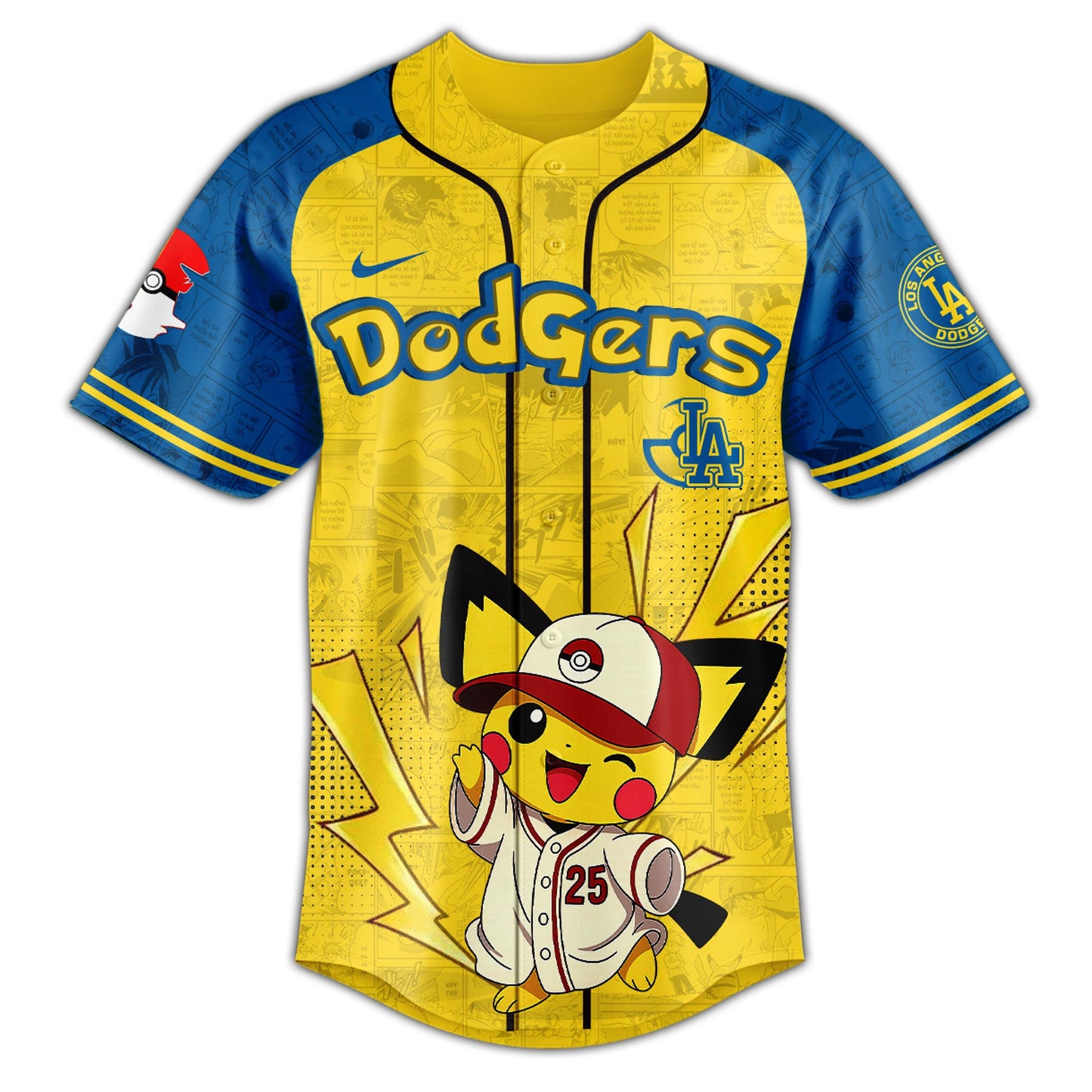 Los Angeles Dodgers × Pokémon GO Night 2025 Limited Edition Jersey