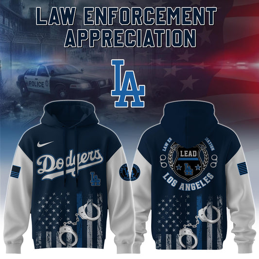 .    Los Angeles Dodgers MLB x Law Enforcement Appreciation Day Hoodie Limited