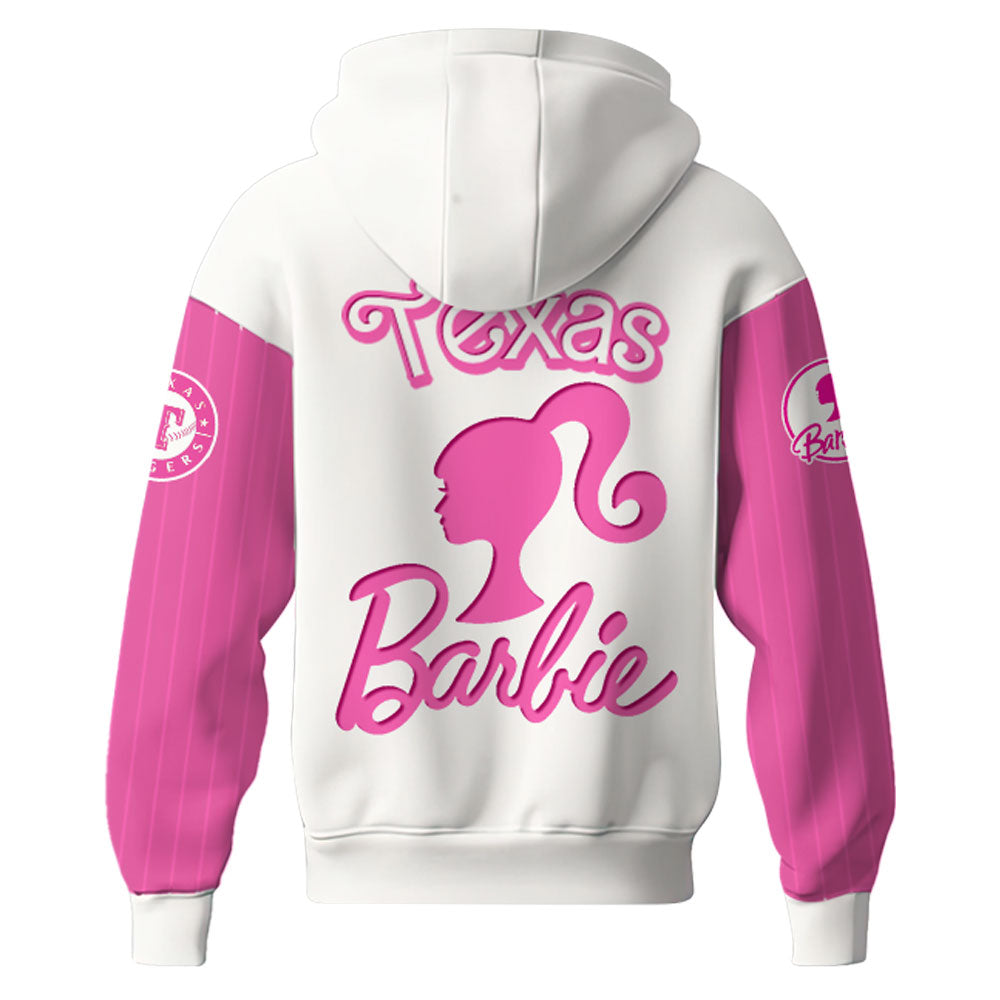 . Texas Rangers MLB x Barbie Night Game Limited Edition Hoodie 2025