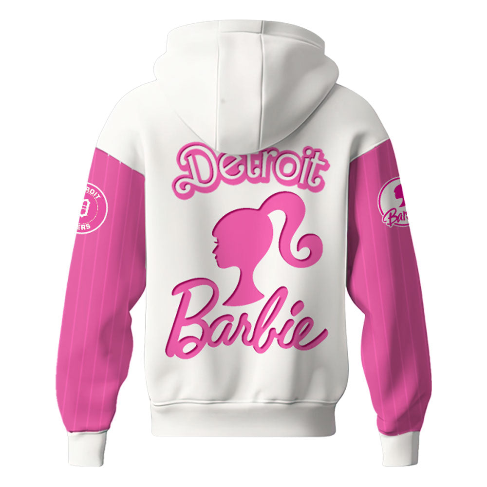 . Detroit Tigers MLB x Barbie Night Game Limited Edition Hoodie 2025