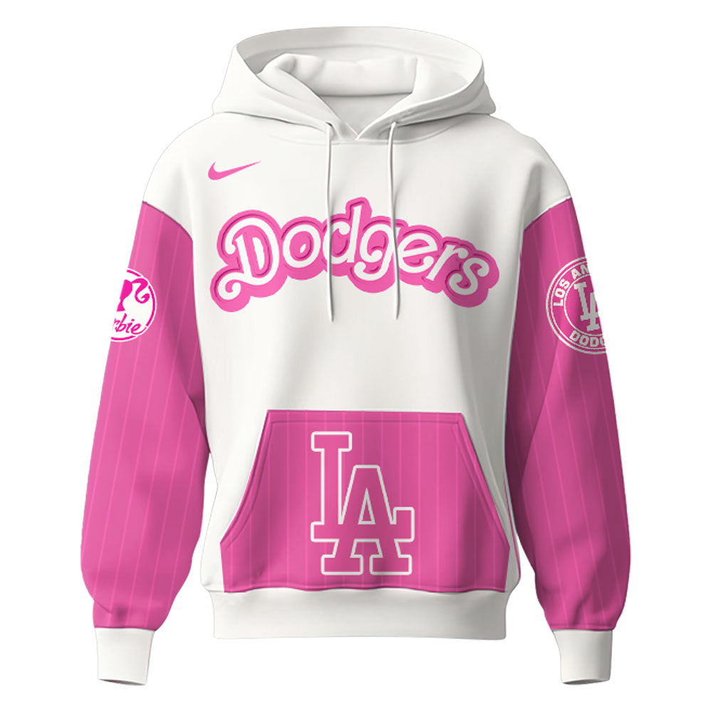 .    Los Angeles Dodgers MLB x Barbie Night Game Limited Edition Hoodie 2025
