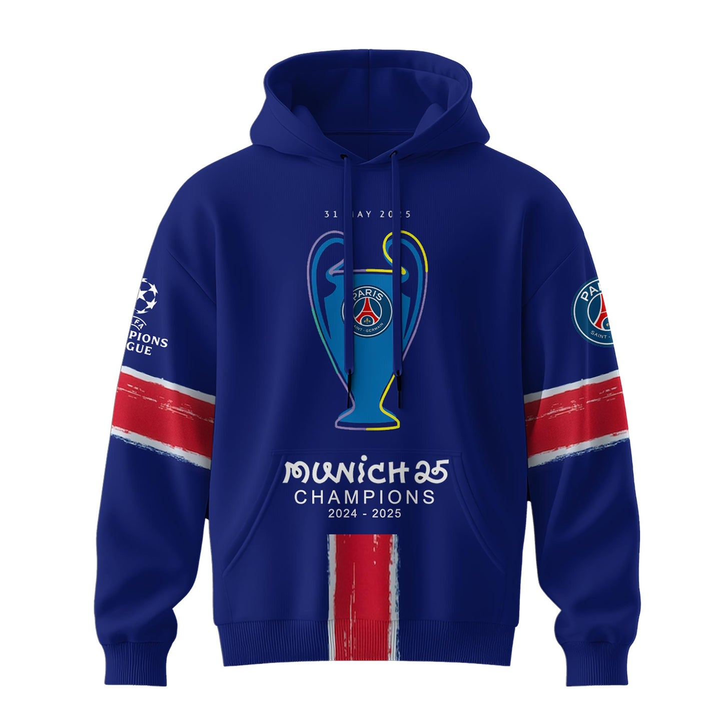 _Paris Saint-Germain F.C Champions League Winner 2025 Hoodie #2