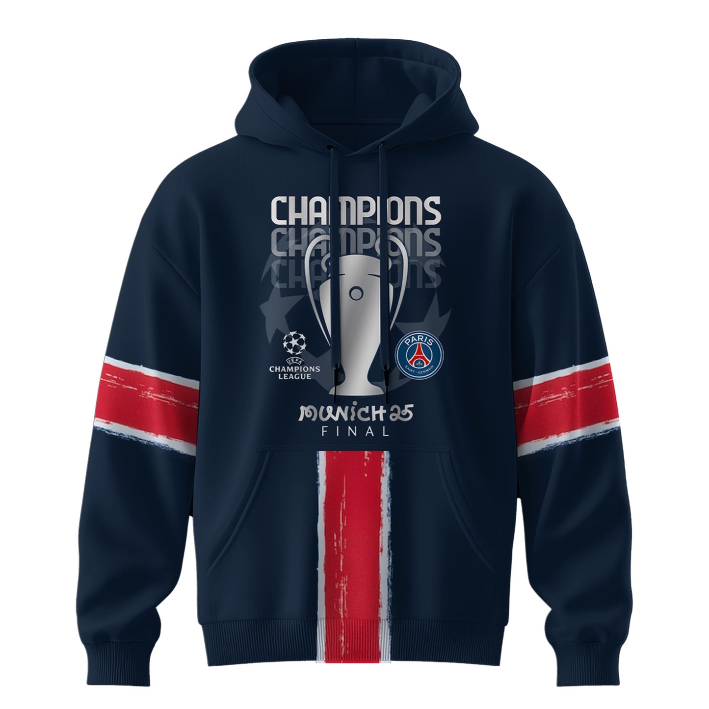 _Paris Saint-Germain F.C Champions League Winner 2025 Hoodie #1