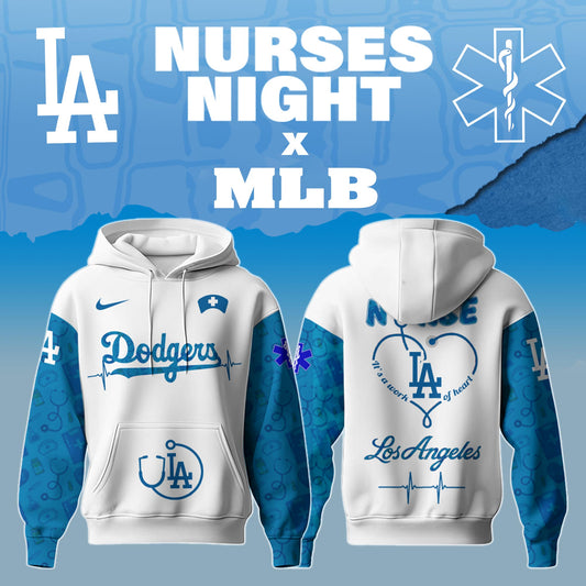 .Los Angeles Dodgers Nurses Game Night Special Edition Hoodie