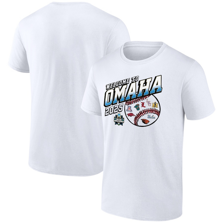 2025 NCAA Baseball Men's College World Series Bullpen Ace T-Shirt - White