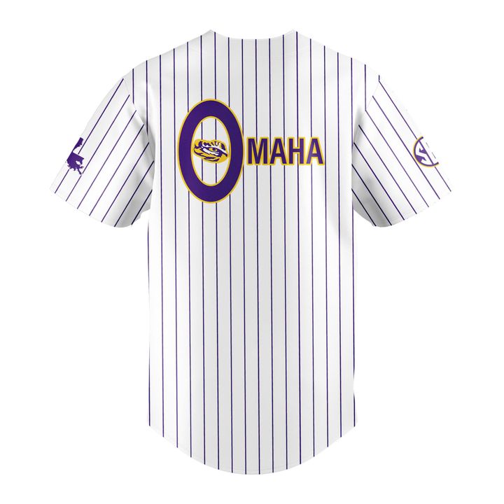 Special New Omaha Men's College World Series Tigers Baseball Jersey 2