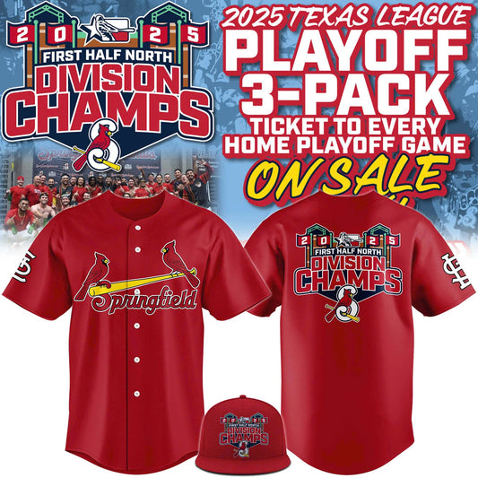 Limited Edition Springfield Cardinals Divison Champions Baseball Jersey
