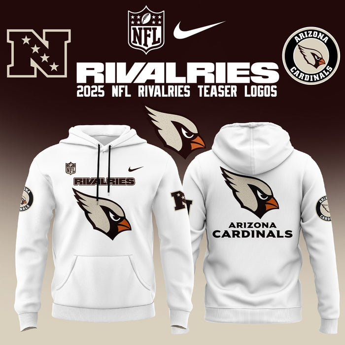 2025 Rivalries Teaser Logo Arizona Cardinals Hoodie(v2)