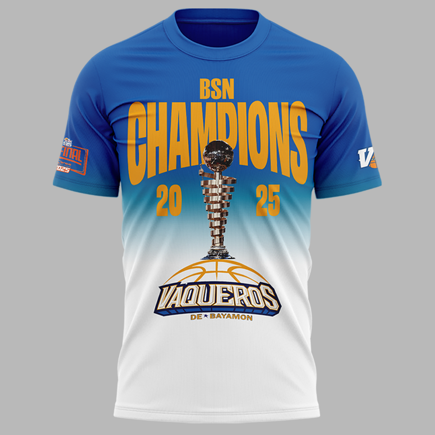 01.Vaqueros de Bayamon Champions Baloncesto Superior Nacional 2025 Tshirt