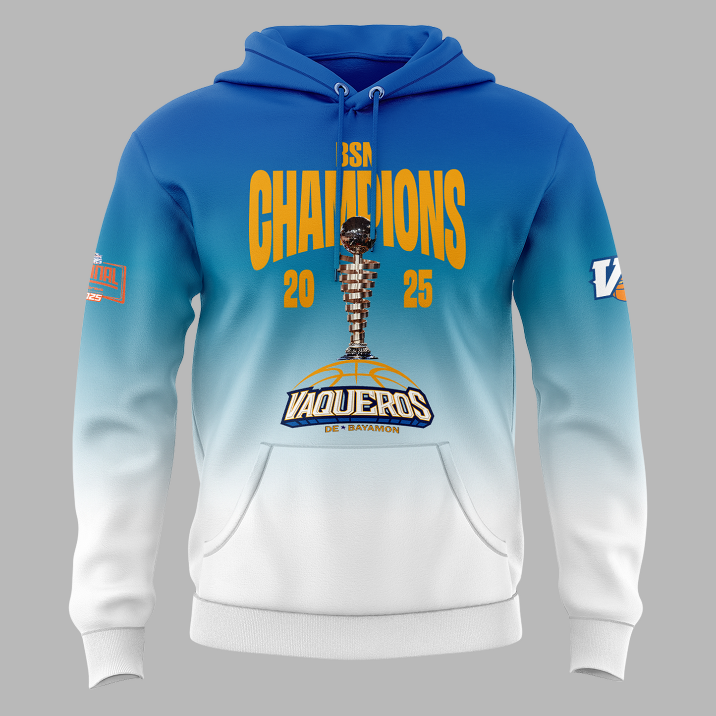 03.Vaqueros de Bayamon Champions Baloncesto Superior Nacional 2025 Hoodie