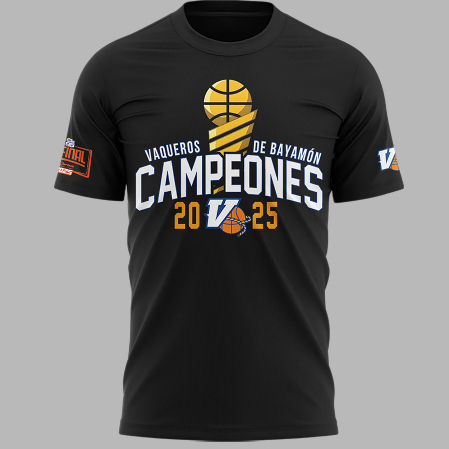 04.Vaqueros de Bayamon Champions Baloncesto Superior Nacional 2025 Tshirt