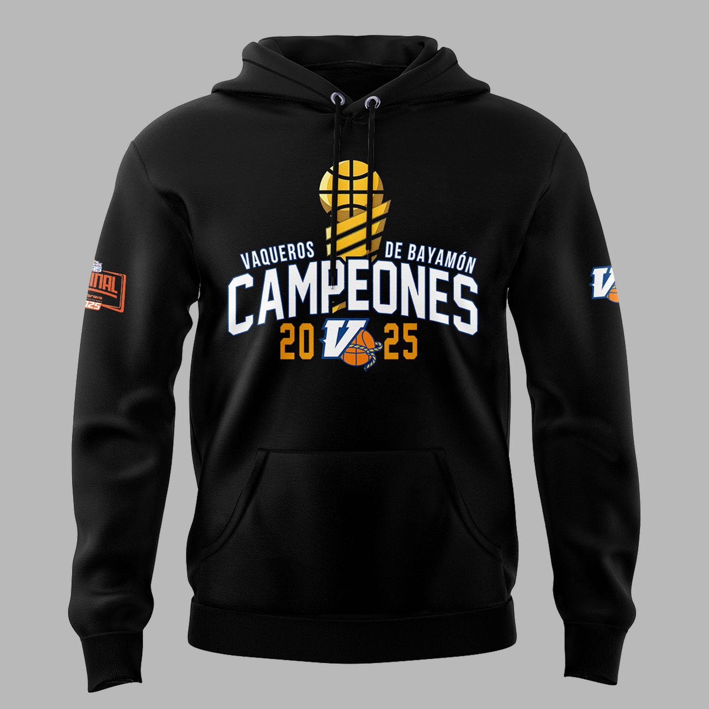 09.Vaqueros de Bayamon Champions Baloncesto Superior Nacional 2025 Hoodie