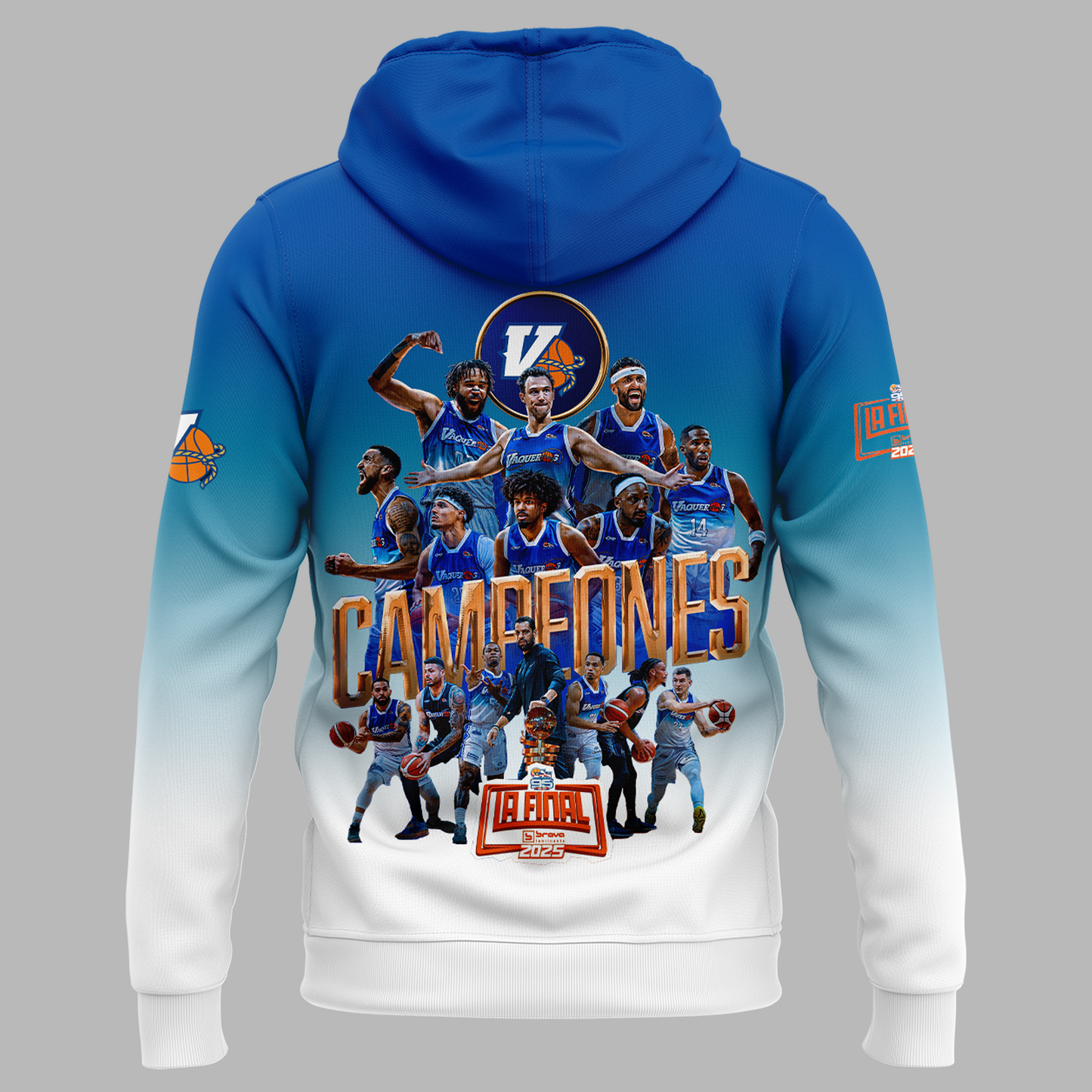 10.Vaqueros de Bayamon Champions Baloncesto Superior Nacional 2025 Hoodie