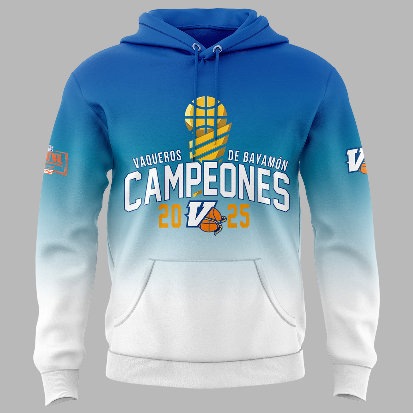 10.Vaqueros de Bayamon Champions Baloncesto Superior Nacional 2025 Hoodie