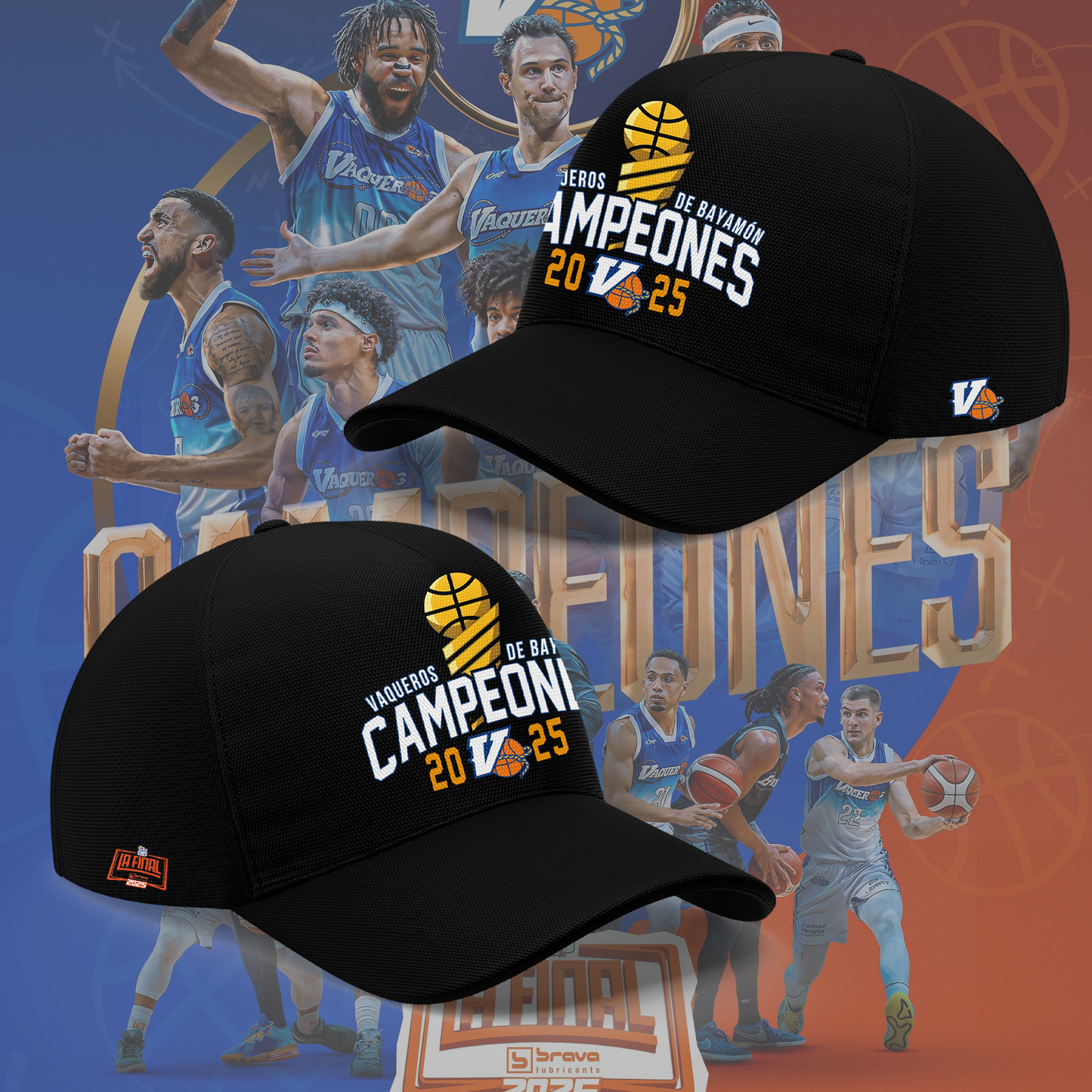 14.Vaqueros de Bayamon Champions Baloncesto Superior Nacional 2025 SWEATSHIRT